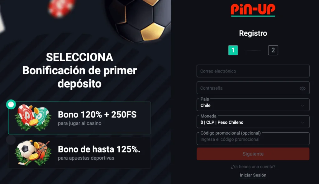 PIN-UP casino registro
